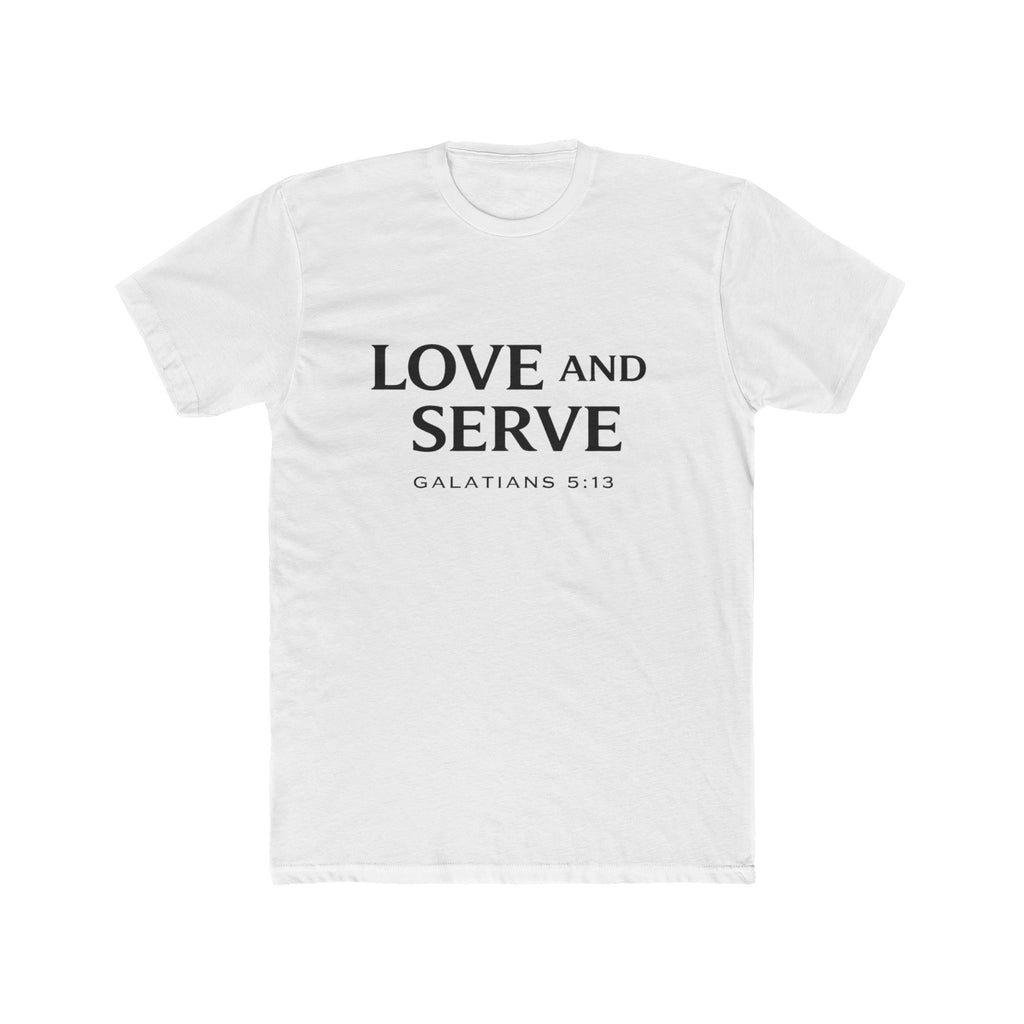 Love and Serve Tee — Christian Galatians 5:13 Inspirational T-Shirt