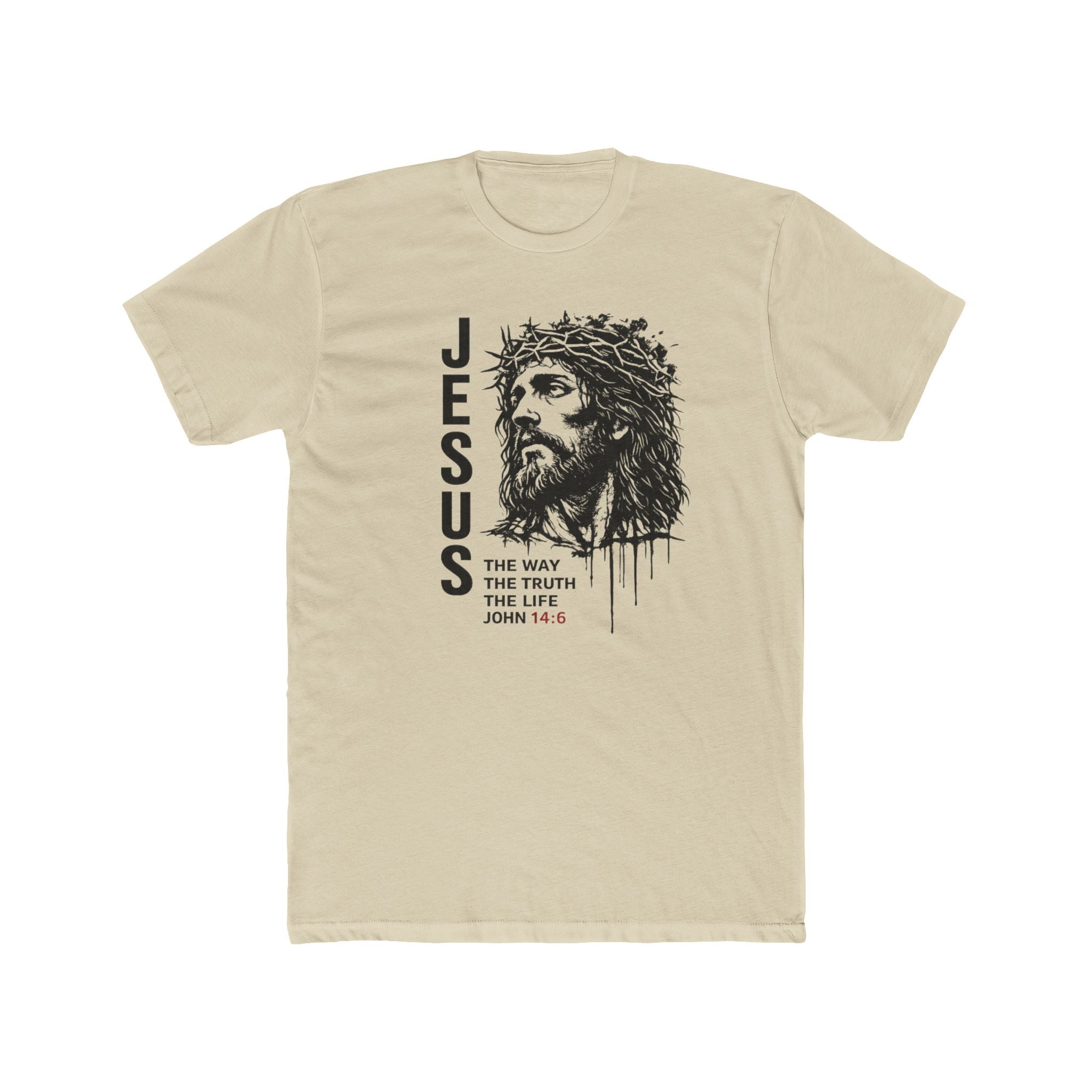 Mens Jesus The Way The Truth The Life Christian Tee