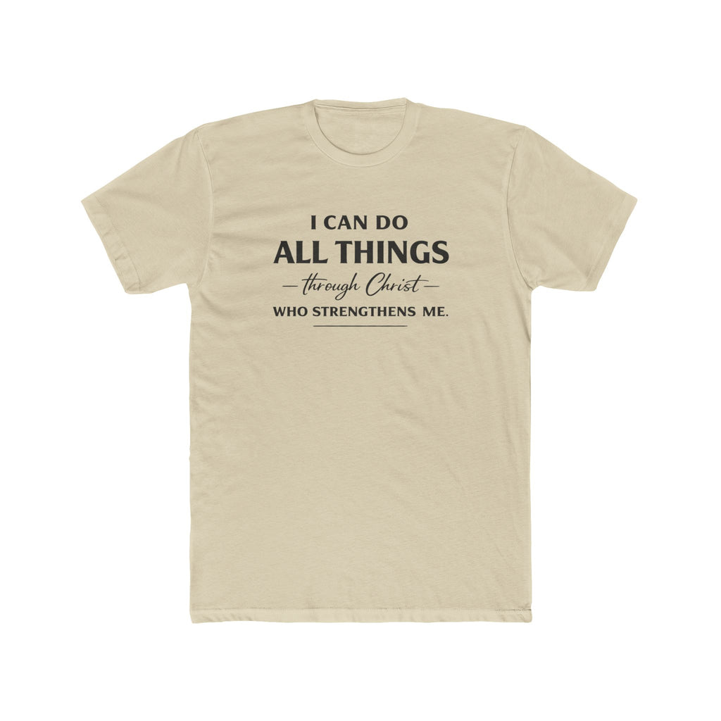 I Can Do All Things Scripture Quote Tee | Christian Faith T-Shirt