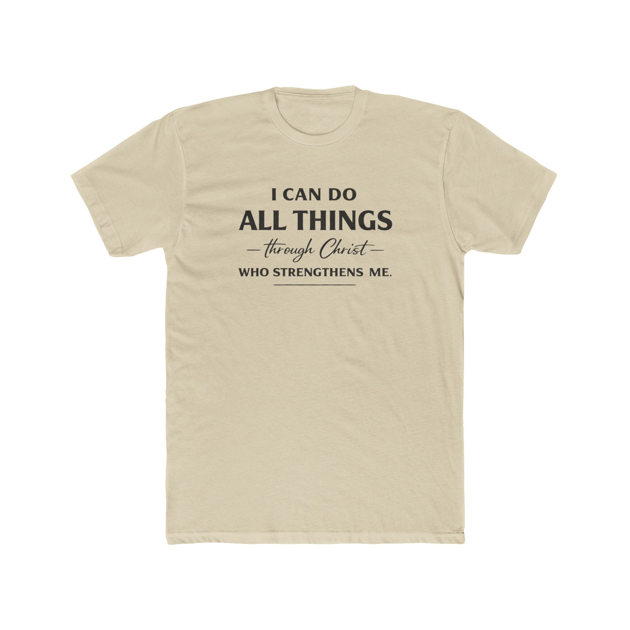 I Can Do All Things Scripture Quote Tee | Christian Faith T-Shirt