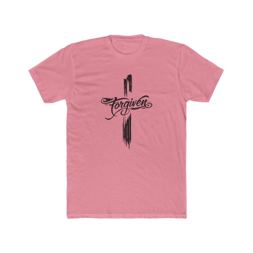 Forgiven Script Cross Tee | Faith Christian Religious Shirt