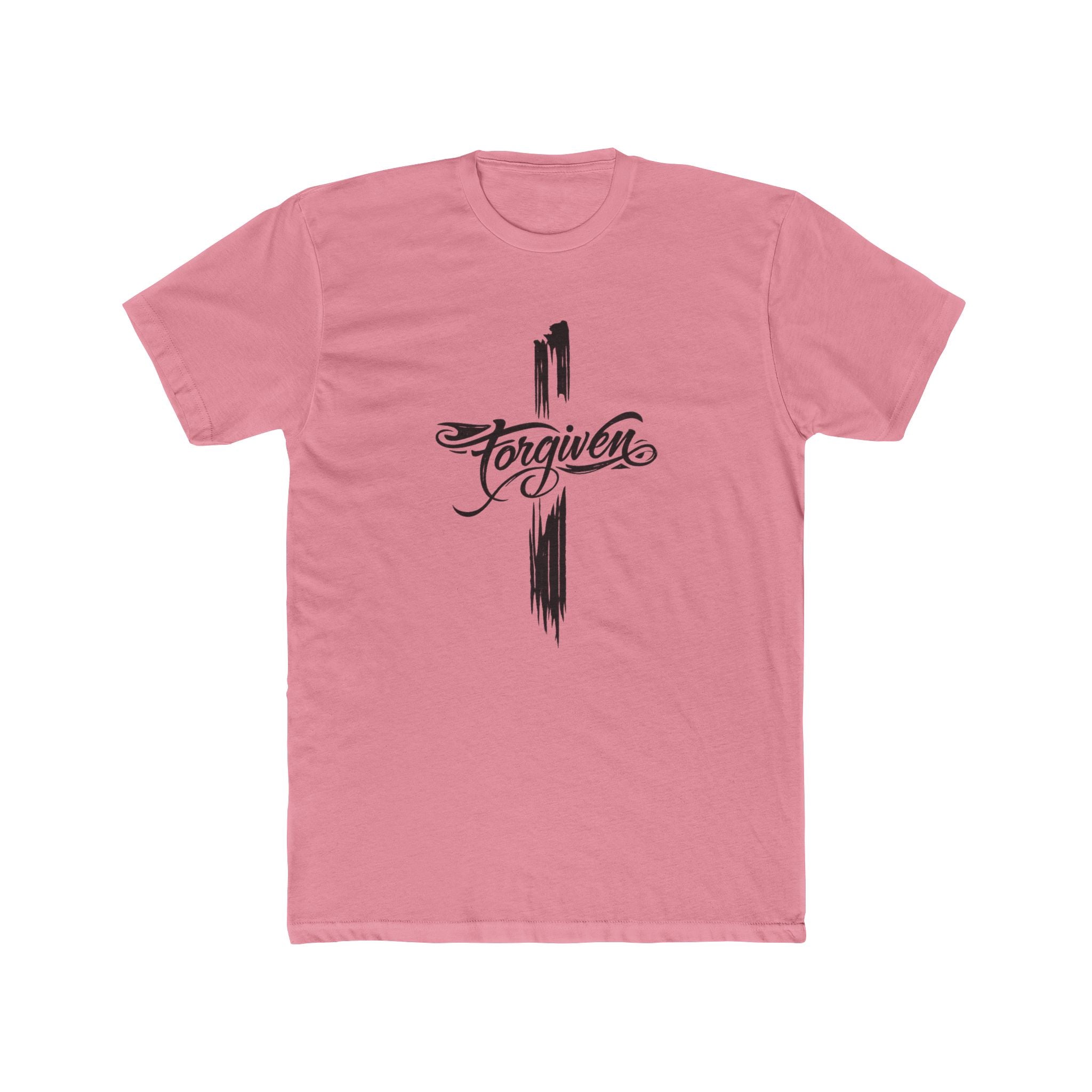 Forgiven Script Cross Tee | Faith Christian Religious Shirt