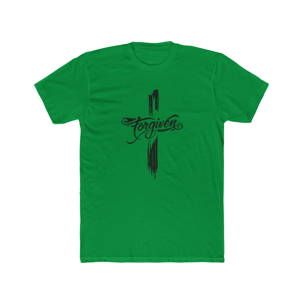Forgiven Script Cross Tee | Faith Christian Religious Shirt