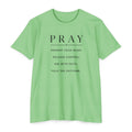 Womens "PRAY" inspirational text T-Shirt |