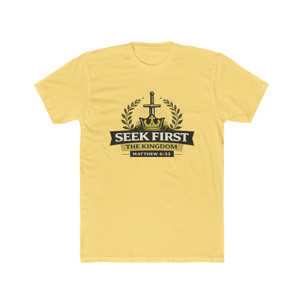 Seek First the Kingdom Tee | Matthew 6:33 Christian T-Shirt