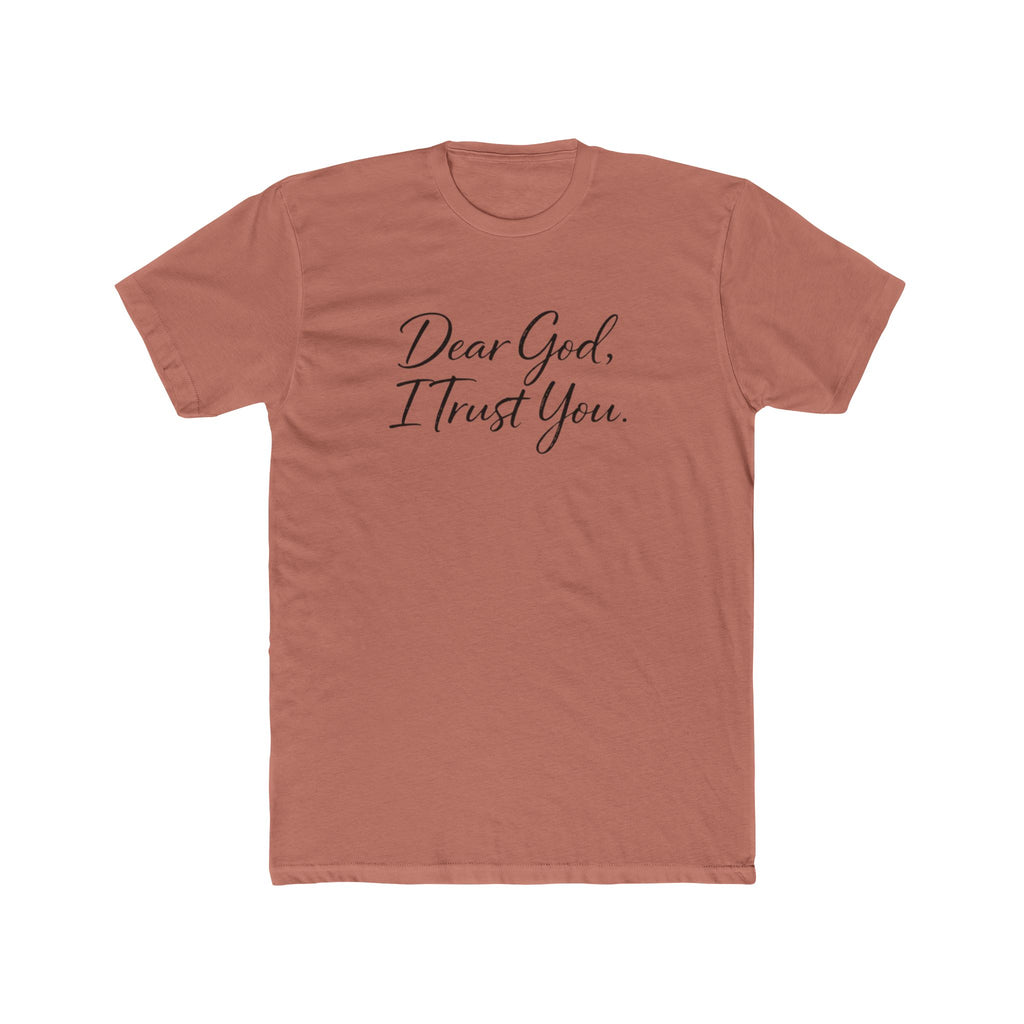 Mens Dear God I Trust You Tee — Inspirational Christian Faith T‑Shirt