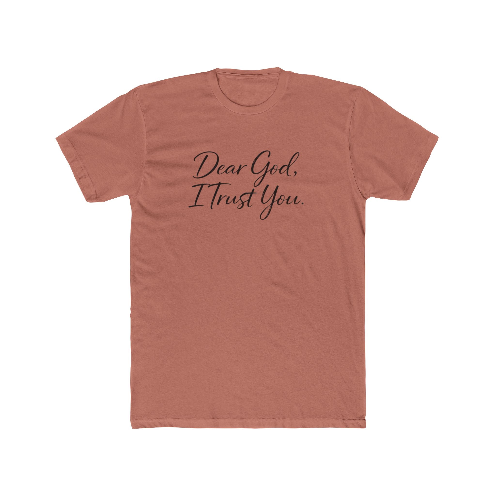 Mens Dear God I Trust You Tee — Inspirational Christian Faith T‑Shirt