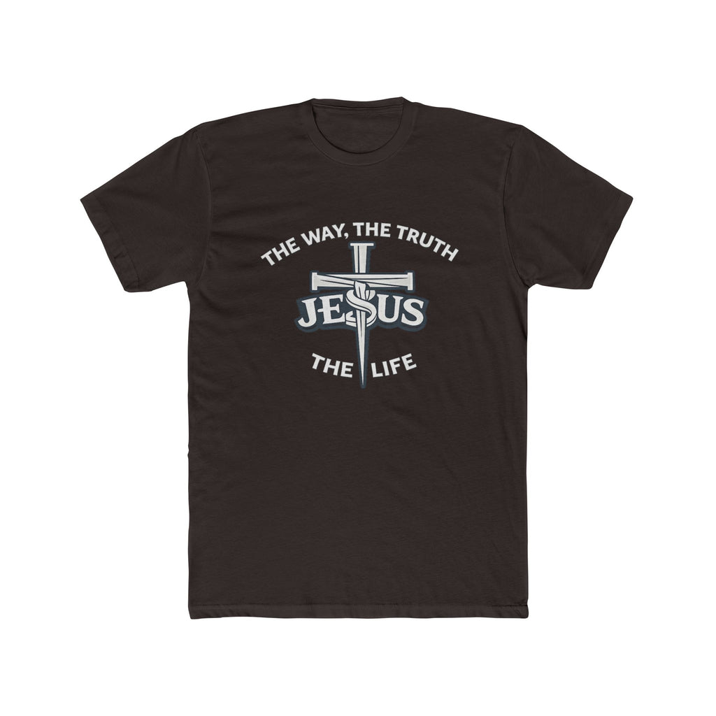 Jesus Cross Design T-Shirt | The Way The Truth & Life Christian Tee