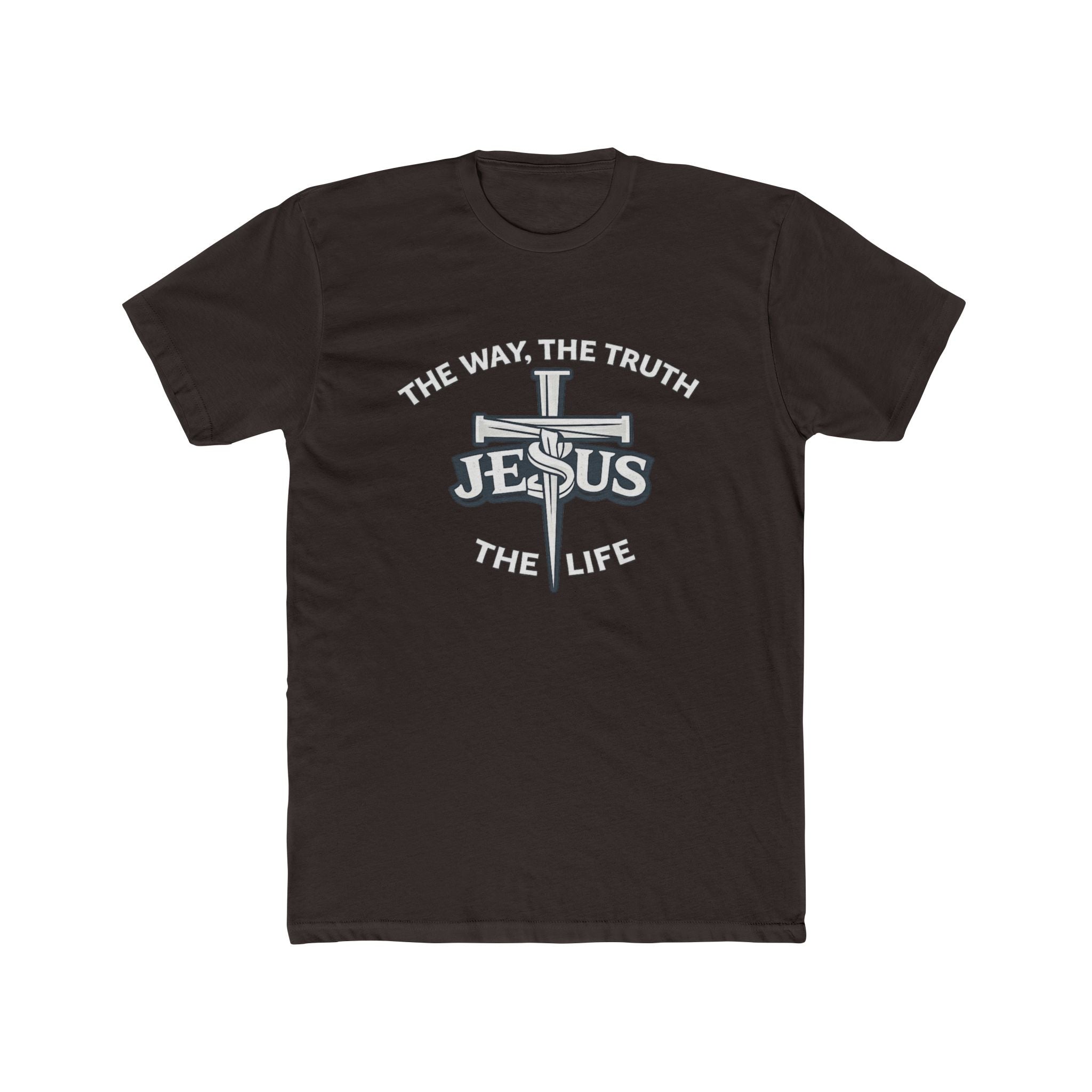Jesus Cross Design T-Shirt | The Way The Truth & Life Christian Tee