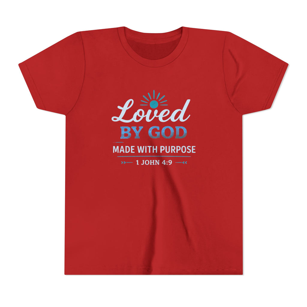Boys Youth Short Sleeve Tee "Loved By God"