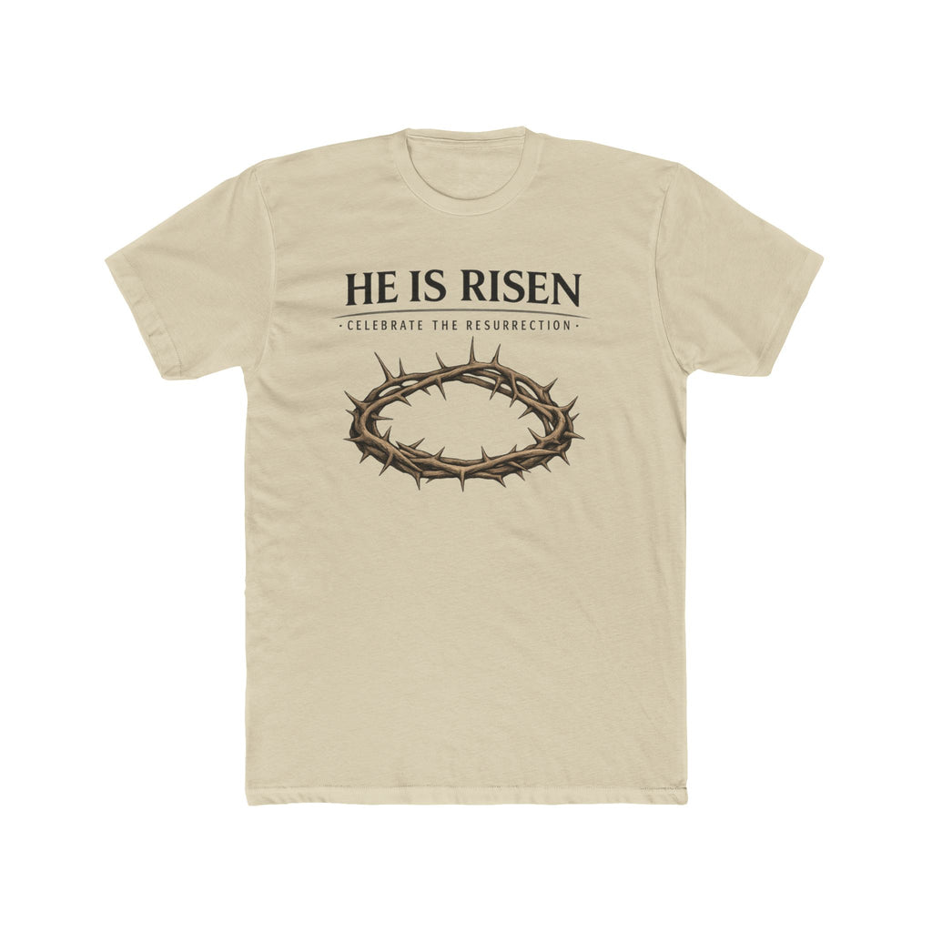 Mens " He is Risen " Christian T-Shirt | Next Level Brand