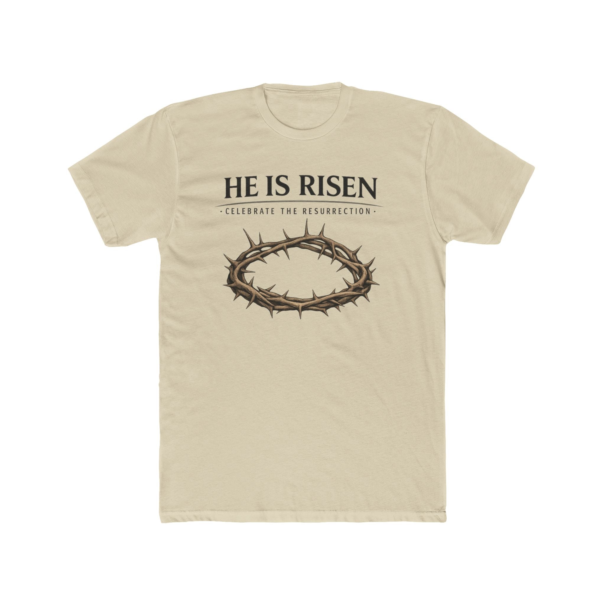 Mens " He is Risen " Christian T-Shirt | Next Level Brand