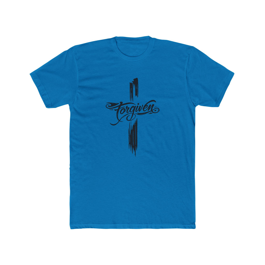 Forgiven Script Cross Tee | Faith Christian Religious Shirt