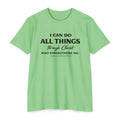 Womens "I Can Do All Things" Christian Scripture Tee