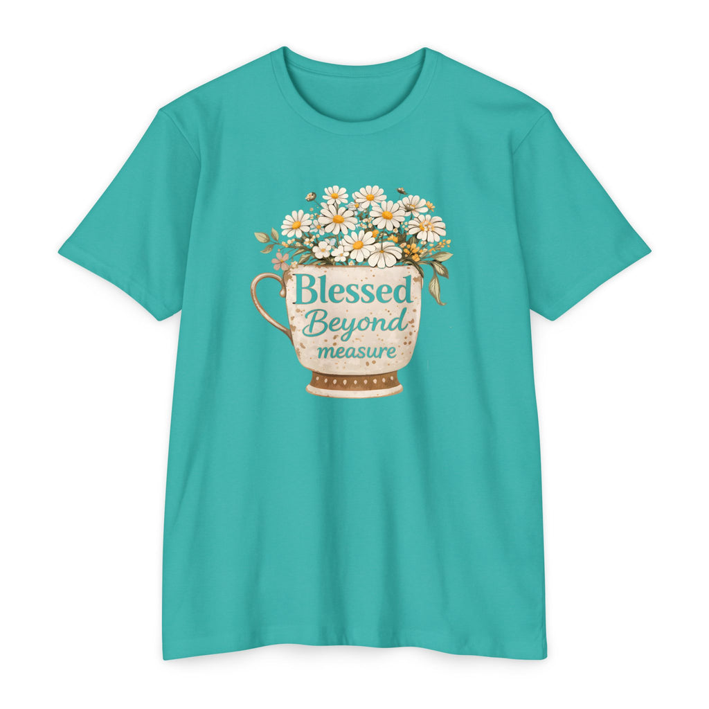 T-Shirt — "Blessed Beyond Measure" Floral Bouquet Tee