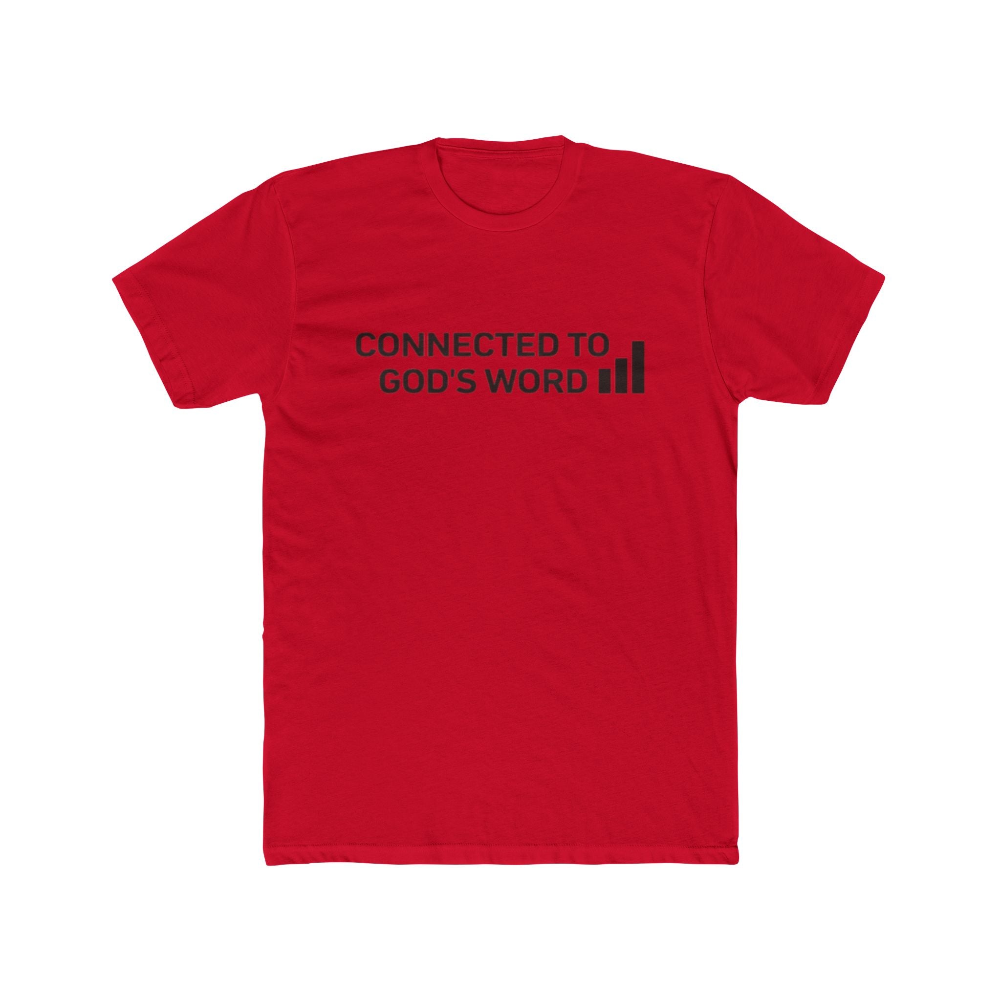 Connected to God's Word | Men Christian Faith Graphic Shirt