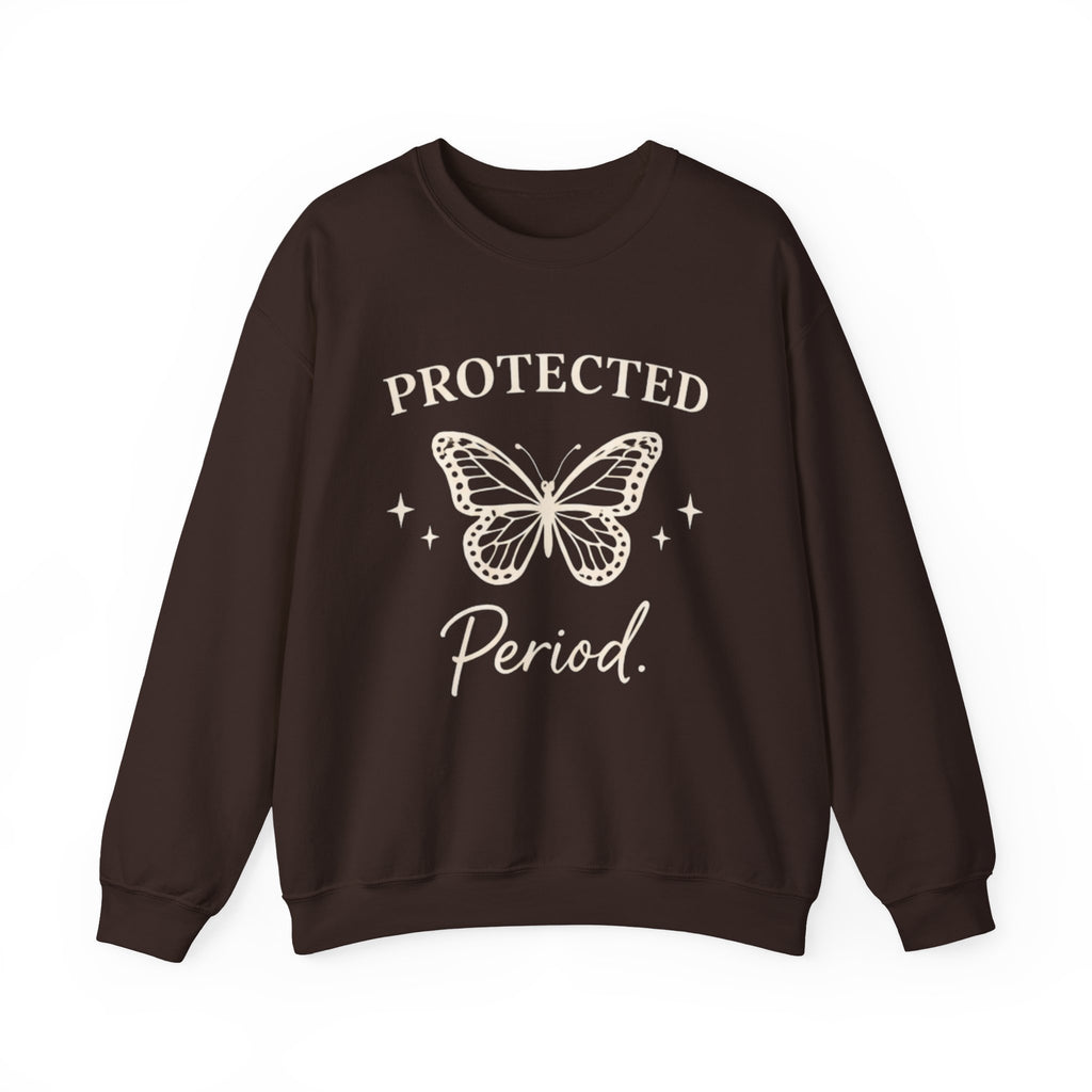 Womens Protected. Period. Crewneck Sweatshirt