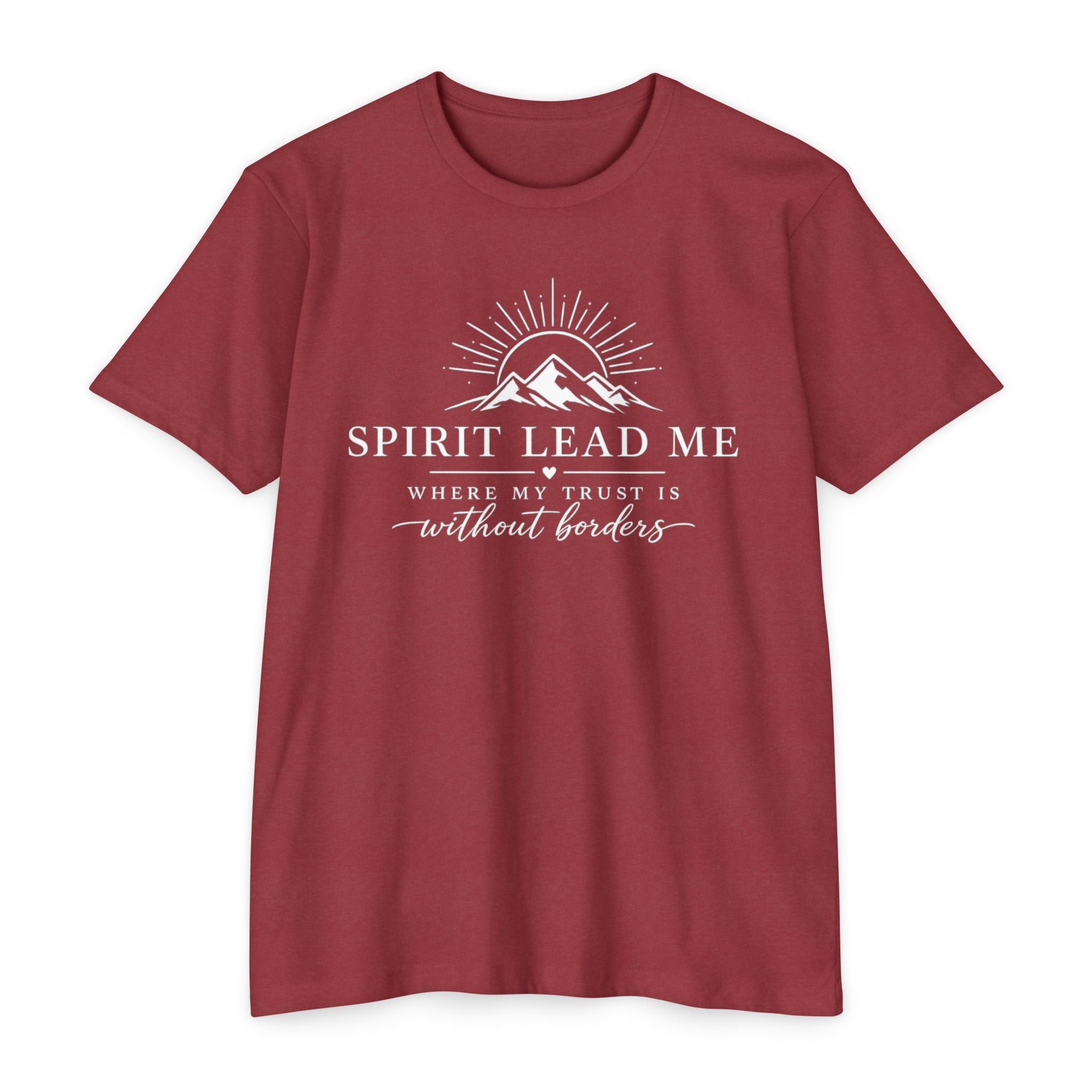 Womens  "Spirit Lead Me" Inspirational Christian Tee
