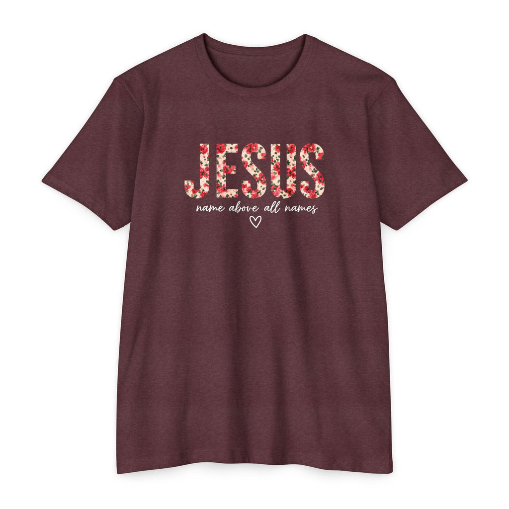 Womens Jesus Floral Mosaic T-Shirt