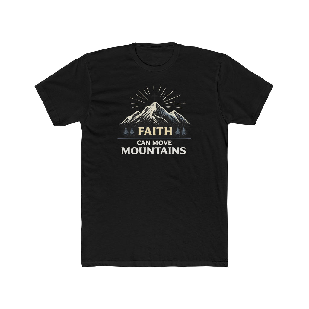 Faith Can Move Mountains T-Shirt | Mountain Graphic Tee, Inspirational Christian Shirt