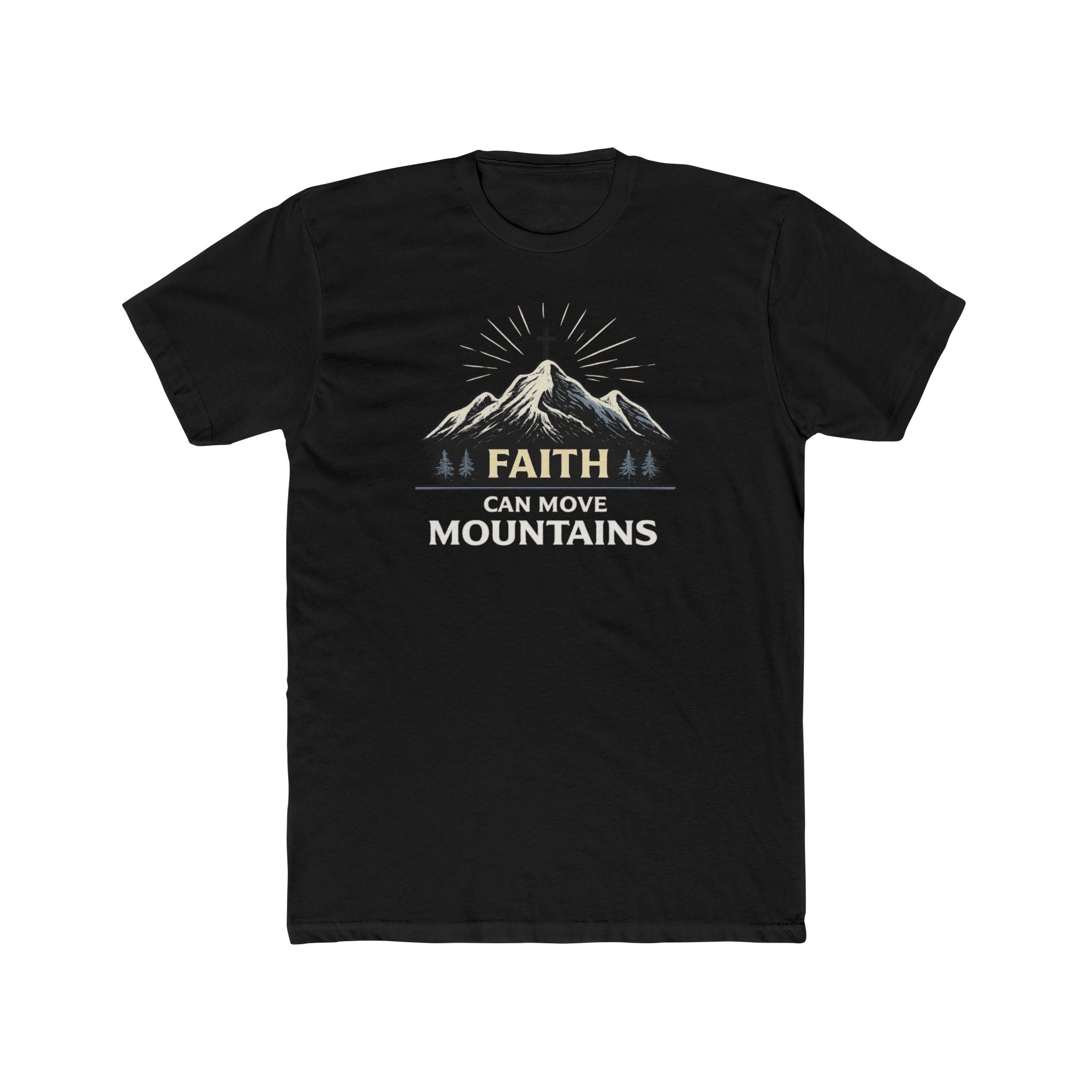 Faith Can Move Mountains T-Shirt | Mountain Graphic Tee, Inspirational Christian Shirt