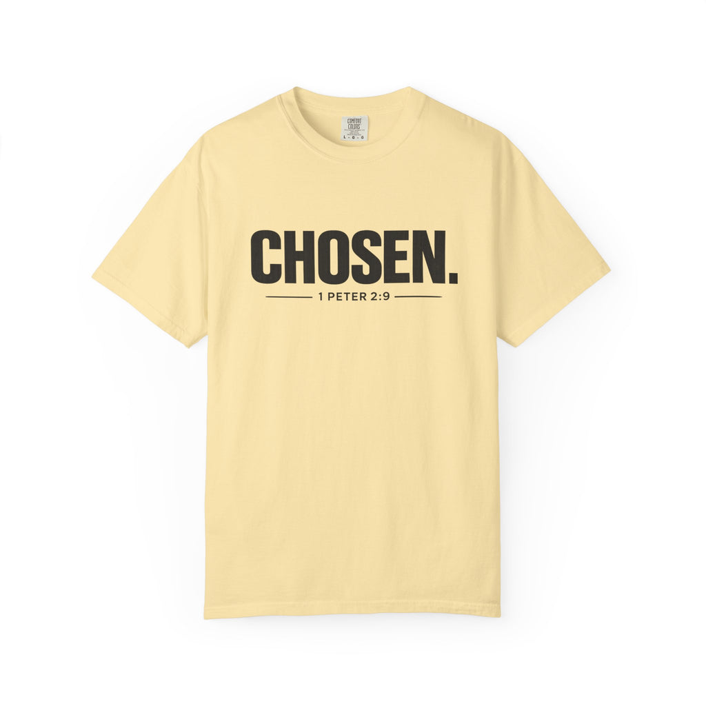 Chosen. T-Shirt — Christian Faith Graphic Tee (1 Peter 2:9)