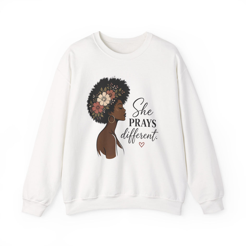 Womens Sweatshirt "She Prays Different"