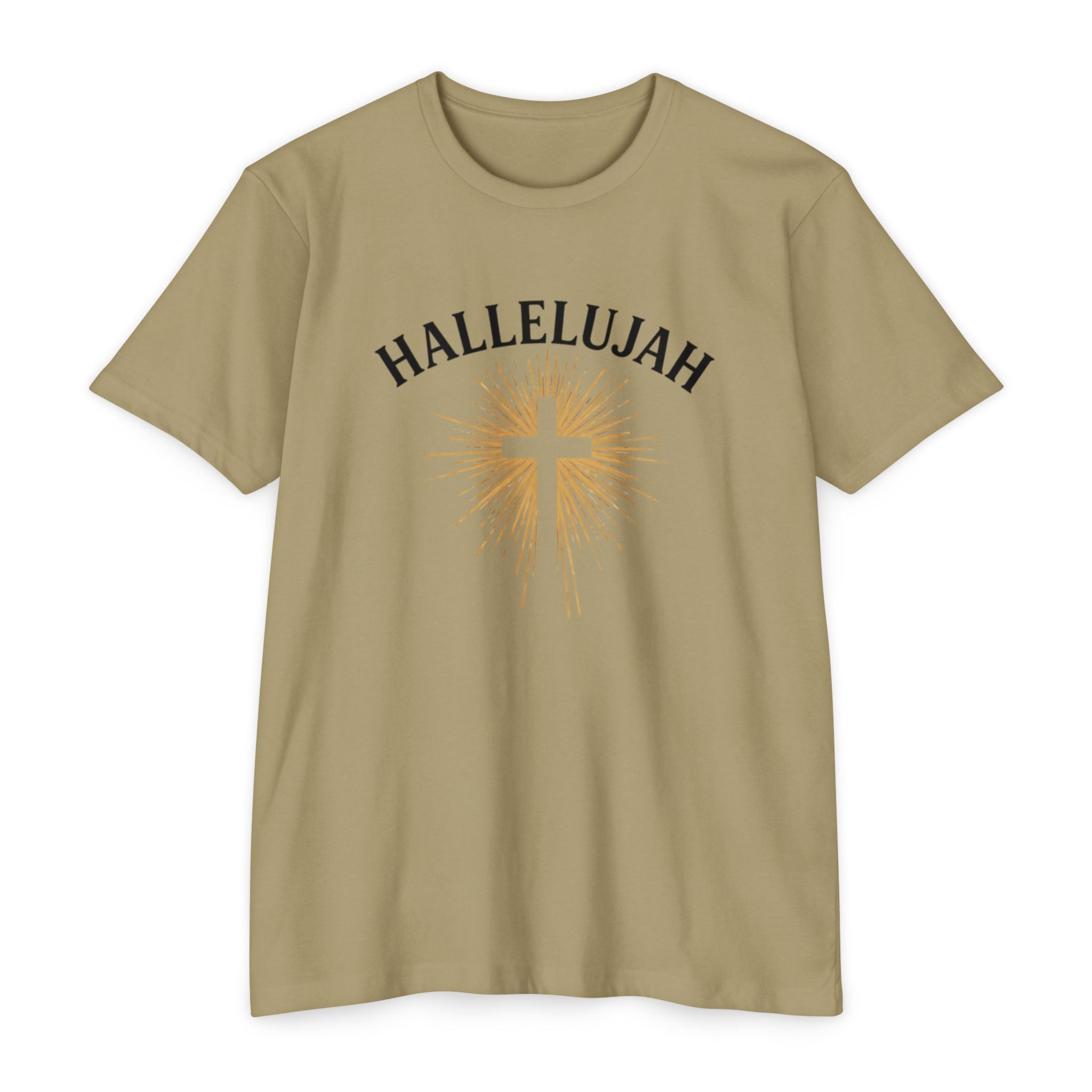 Womens Christian Hallelujah Cross T-Shirt