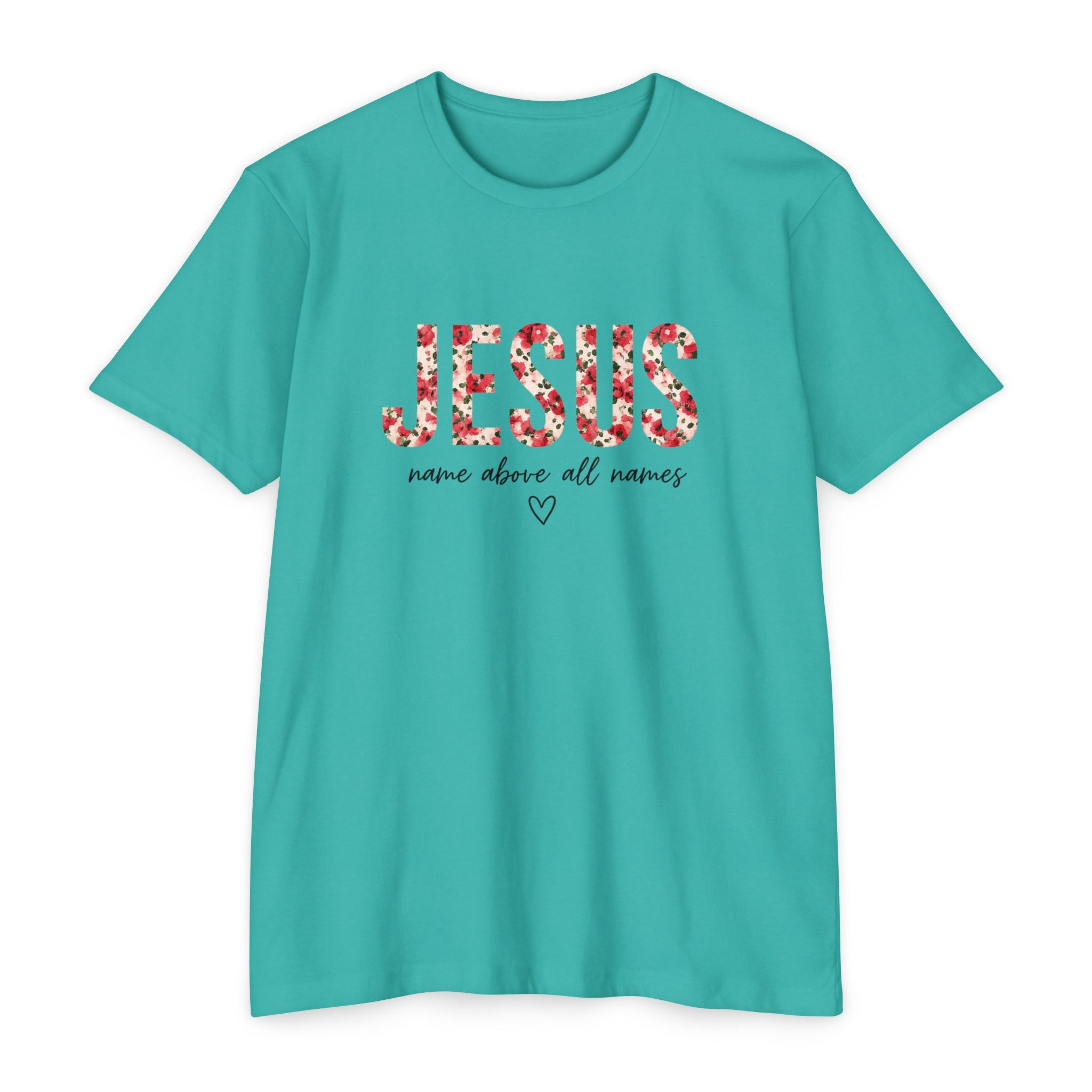 Womens Jesus Floral Mosaic T-Shirt
