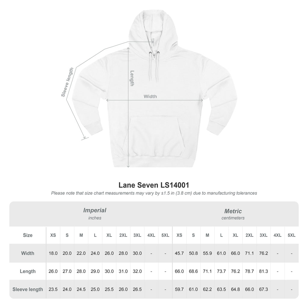Jesus Vertical Text Hoodie — The Way The Truth The Life Christian Hoodie